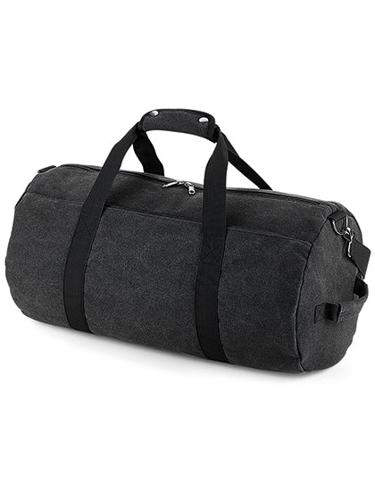 Vintage Canvas Barrel Bag (BG655)