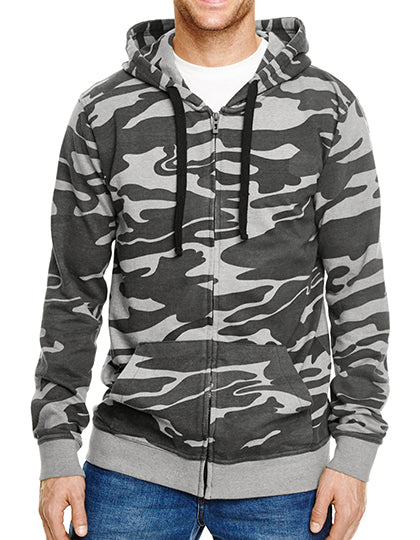Full Zip Camo Hooded Sweat Jacket (BU8615)