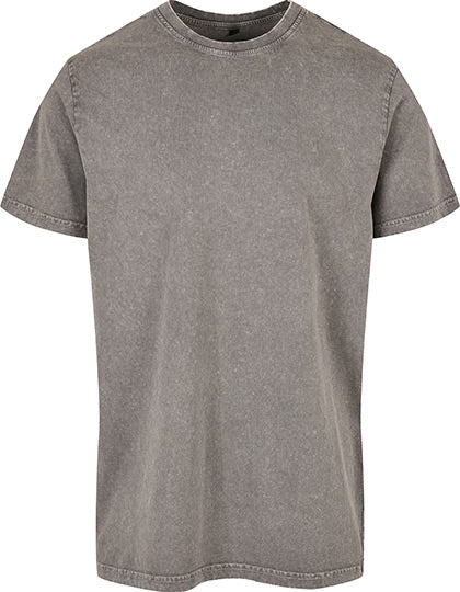 Acid Washed Round Neck Tee (BY190)