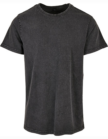 Acid Washed Round Neck Tee (BY190)