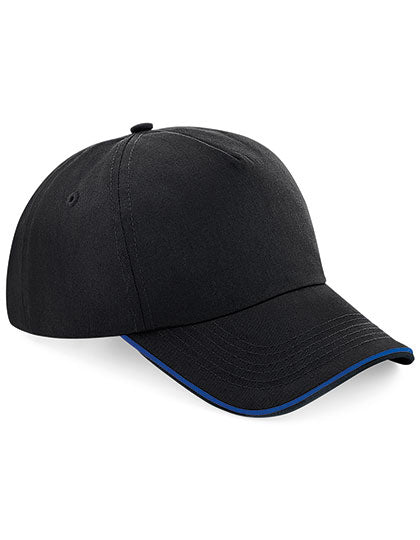 Authentic 5 Panel Cap - Piped Peak (CB25c)