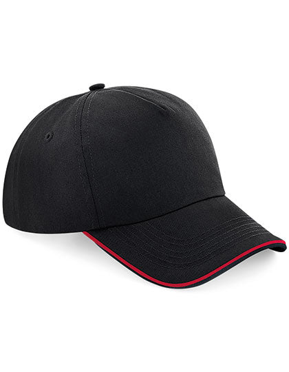 Authentic 5 Panel Cap - Piped Peak (CB25c)