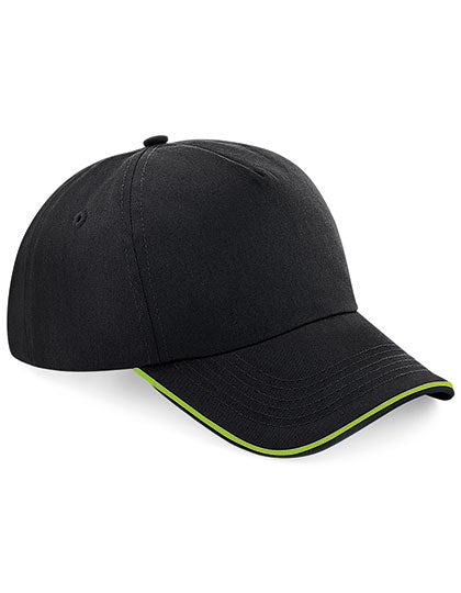 Authentic 5 Panel Cap - Piped Peak (CB25c)