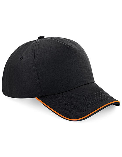Authentic 5 Panel Cap - Piped Peak (CB25c)