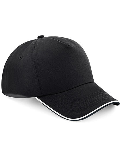 Authentic 5 Panel Cap - Piped Peak (CB25c)