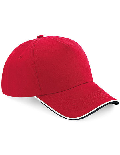 Authentic 5 Panel Cap - Piped Peak (CB25c)