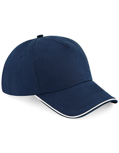 Authentic 5 Panel Cap - Piped Peak (CB25c)