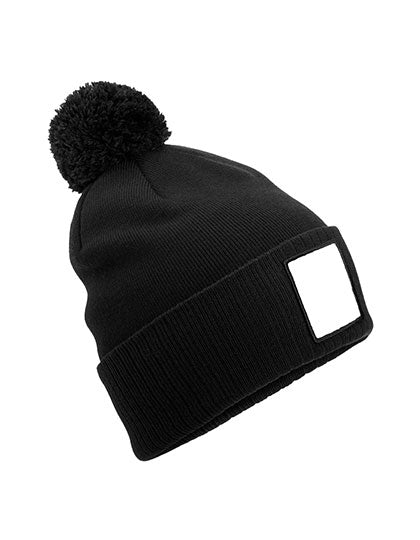 Appliqué Patch Pom Beanie (CB338R)