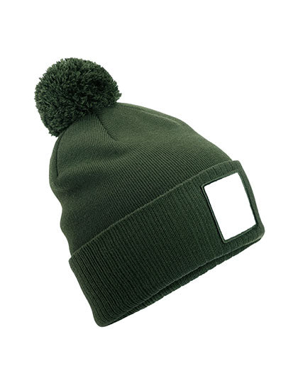 Appliqué Patch Pom Beanie (CB338R)