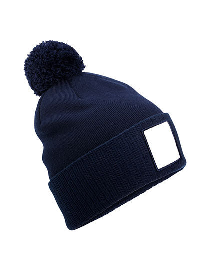 Appliqué Patch Pom Beanie (CB338R)