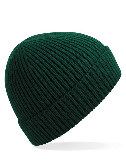Engineered Knit Ribbed Pom Pom Beanie (CB382)