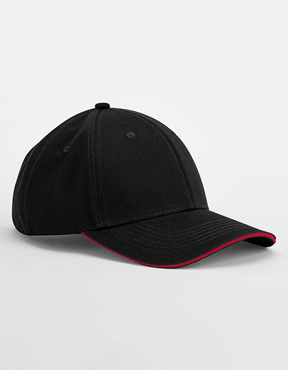 EarthAware® Classic Organic Cotton 6 Panel Cap - Sandwich Peak (CB820C)