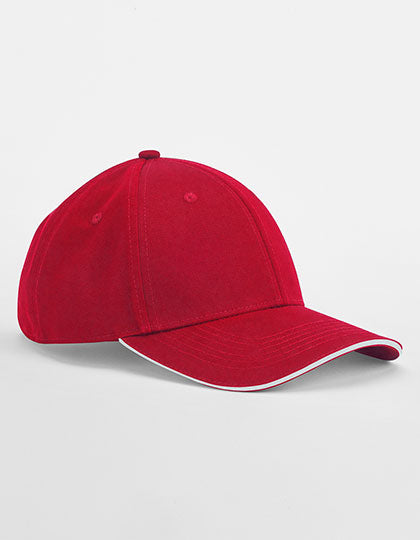 EarthAware® Classic Organic Cotton 6 Panel Cap - Sandwich Peak (CB820C)