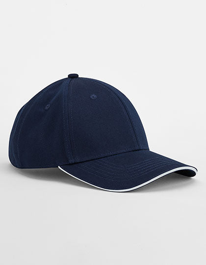 EarthAware® Classic Organic Cotton 6 Panel Cap - Sandwich Peak (CB820C)