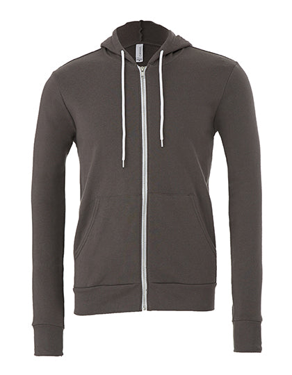 Unisex Poly-Cotton Fleece Full-Zip Hoodie (CV3739)