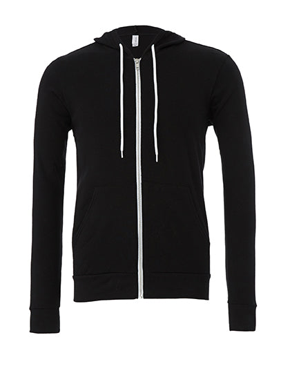 Unisex Poly-Cotton Fleece Full-Zip Hoodie (CV3739)