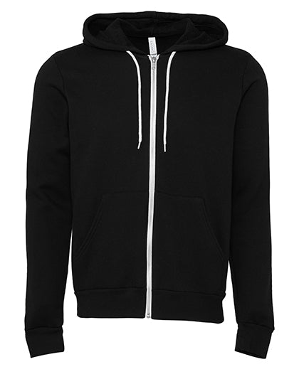 Unisex Poly-Cotton Fleece Full-Zip Hoodie (CV3739)