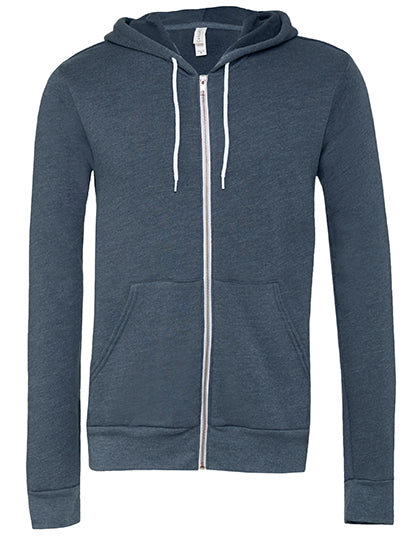 Unisex Poly-Cotton Fleece Full-Zip Hoodie (CV3739)