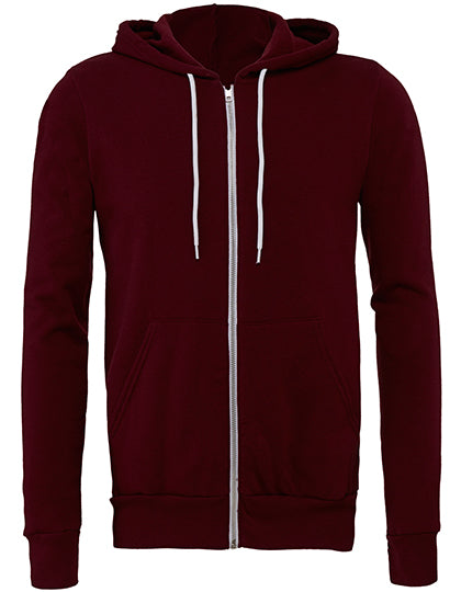 Unisex Poly-Cotton Fleece Full-Zip Hoodie (CV3739)
