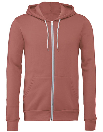Unisex Poly-Cotton Fleece Full-Zip Hoodie (CV3739)