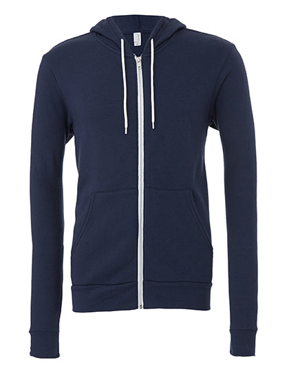 Unisex Poly-Cotton Fleece Full-Zip Hoodie (CV3739)
