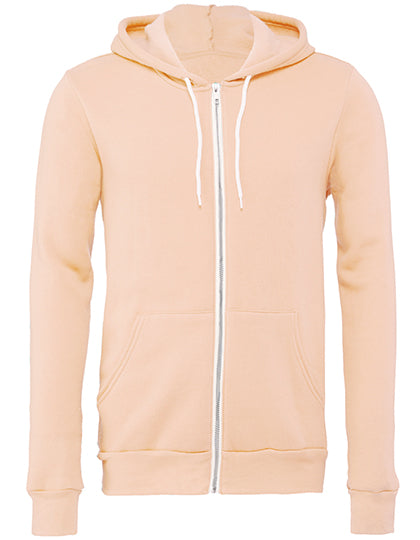Unisex Poly-Cotton Fleece Full-Zip Hoodie (CV3739)