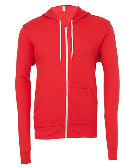 Unisex Poly-Cotton Fleece Full-Zip Hoodie (CV3739)