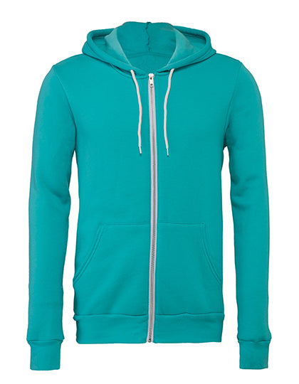 Unisex Poly-Cotton Fleece Full-Zip Hoodie (CV3739)