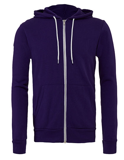 Unisex Poly-Cotton Fleece Full-Zip Hoodie (CV3739)