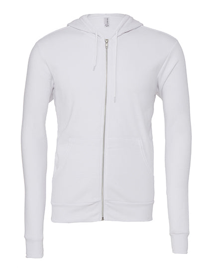 Unisex Poly-Cotton Fleece Full-Zip Hoodie (CV3739)