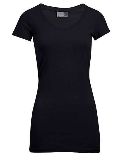 Women´s Slim Fit V-Neck-T Long (E3087)