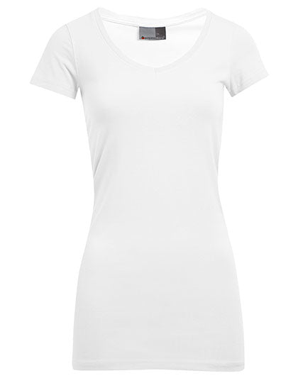 Women´s Slim Fit V-Neck-T Long (E3087)