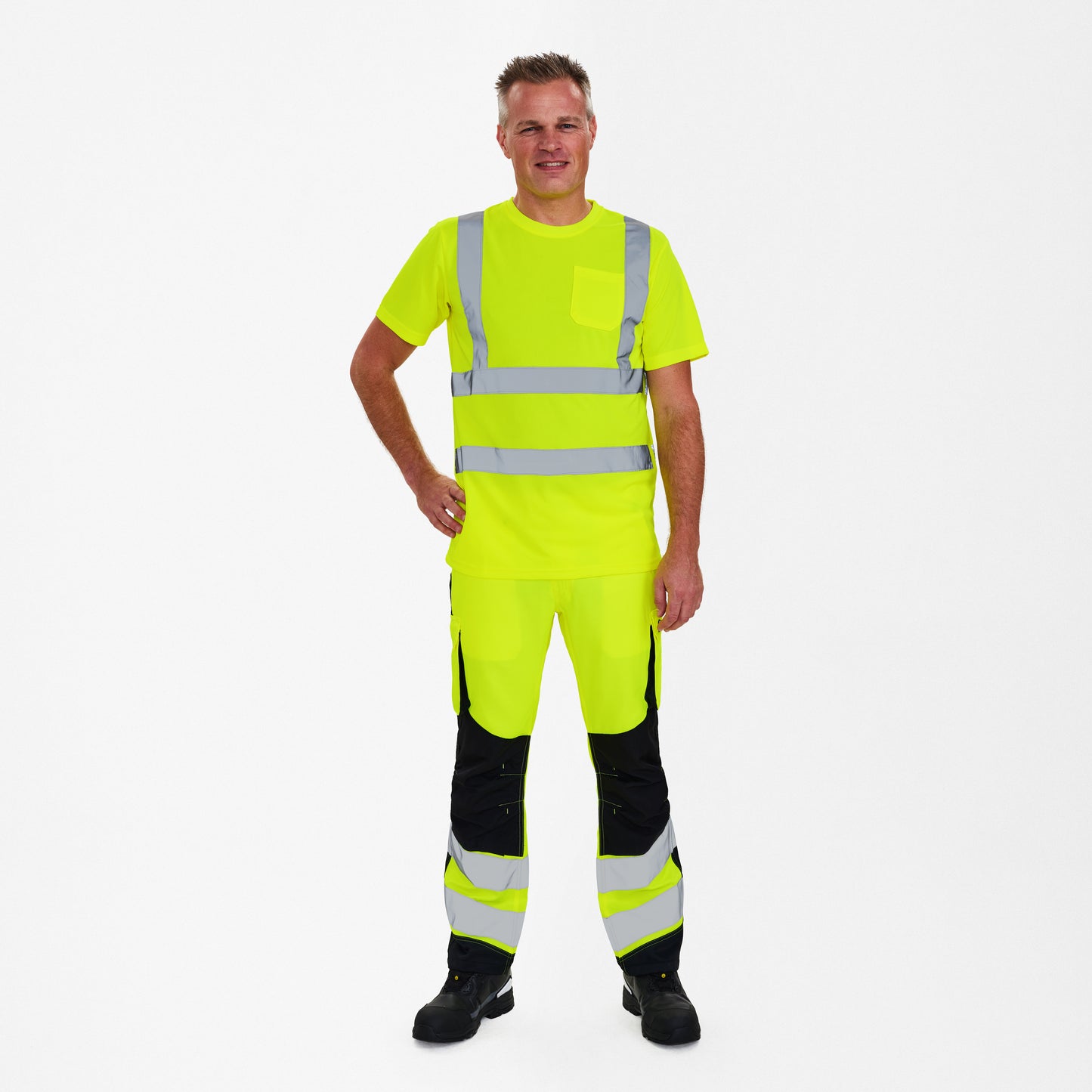 Safety T-Shirt mit Brusttasche (9541-151)