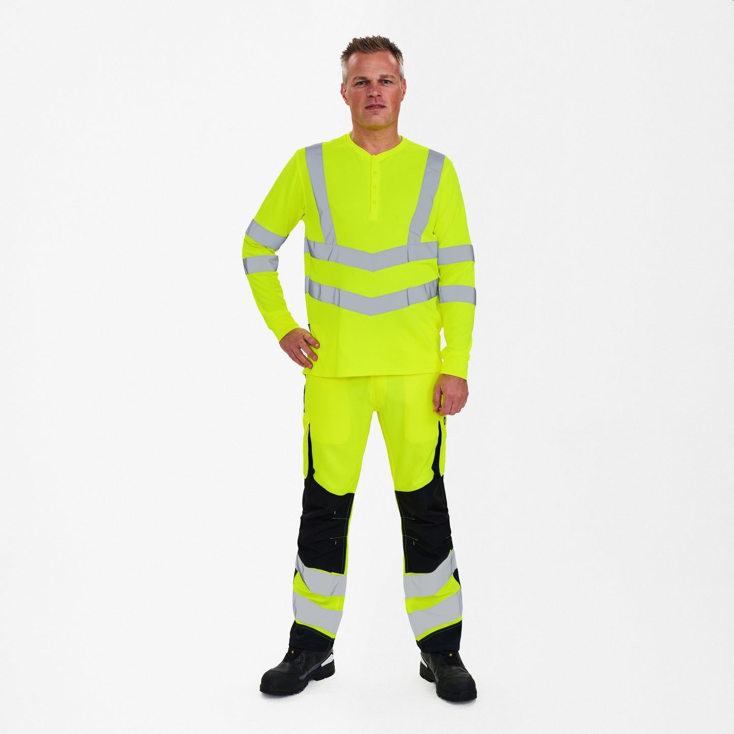 Safety Grandad langarm-Shirt (9548-182)