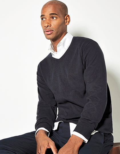 Regular Fit Arundel V-Neck Sweater (K352)