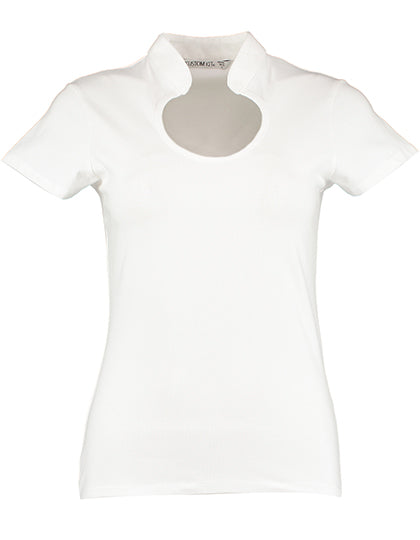 Women`s Regular Fit Keyhole Neck Top (K755)