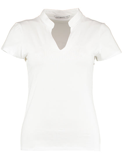 Women`s Regular Fit Mandarin Collar Top (K770)