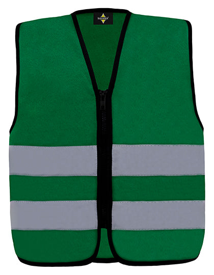 Kids´ Hi-Vis Safety Vest With Front Zipper Aalborg (KX201)