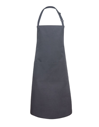 Latzschürze Basic mit Tasche und Schnalle (KY044)