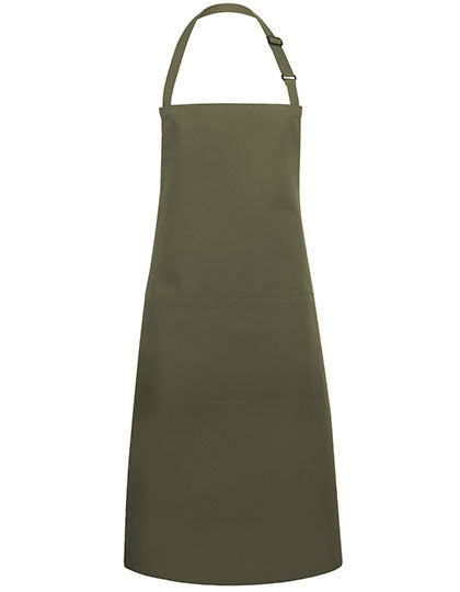 Latzschürze Basic mit Tasche und Schnalle (KY044)