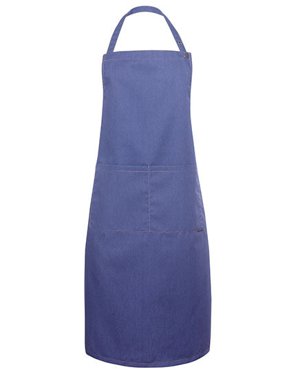 Latzschürze Jeans-Style mit Tasche (KY100)