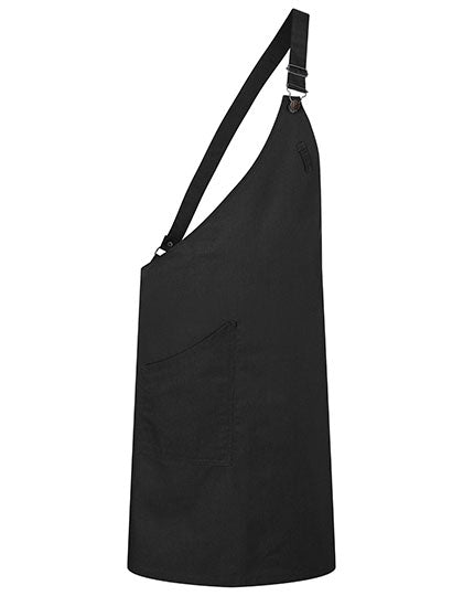 Asymmetrische Latzschürze Classic mit Tasche (KY118)