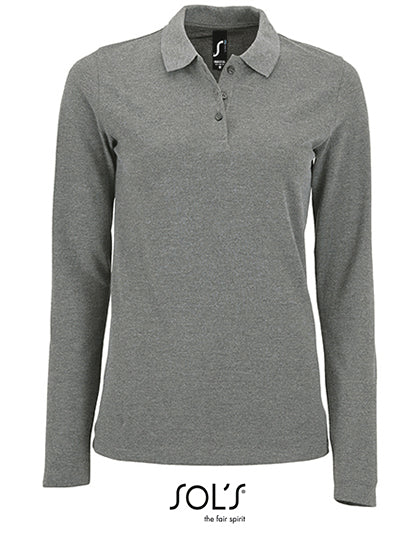 Women´s Long-Sleeve Piqué Polo Shirt Perfect (L02083)