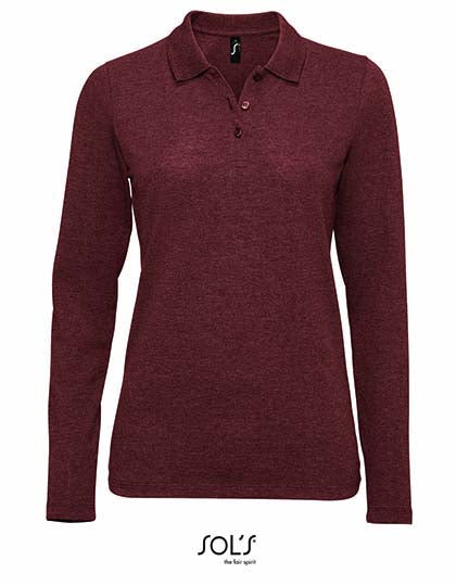 Women´s Long-Sleeve Piqué Polo Shirt Perfect (L02083)
