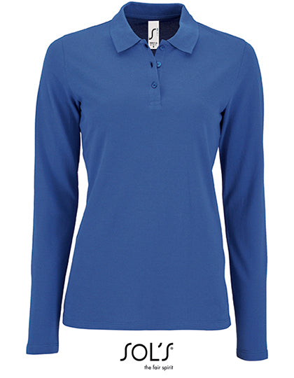 Women´s Long-Sleeve Piqué Polo Shirt Perfect (L02083)