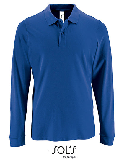Men´s Long-Sleeve Piqué Polo Shirt Perfect (L02087)
