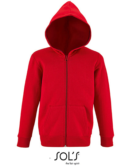 Kids´ Zip Hoodie Stone (L02092)