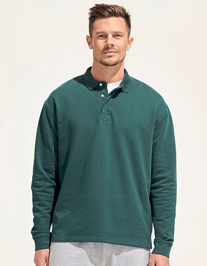 Unisex Polo Collar Sweatshirt Heritage (L03990)