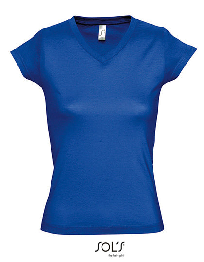 Women´s V-Neck-T-Shirt Moon (L156)