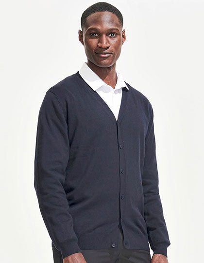 Men´s Golden V-Neck Knitted Cardigan (L418)